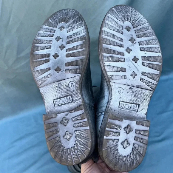 ROAN by Bed Stu women tall boot NWOT sz 6 /EU 36 gray distressed motorcycle moto - Picture 5 of 9